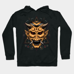 Devil mask illustration Hoodie